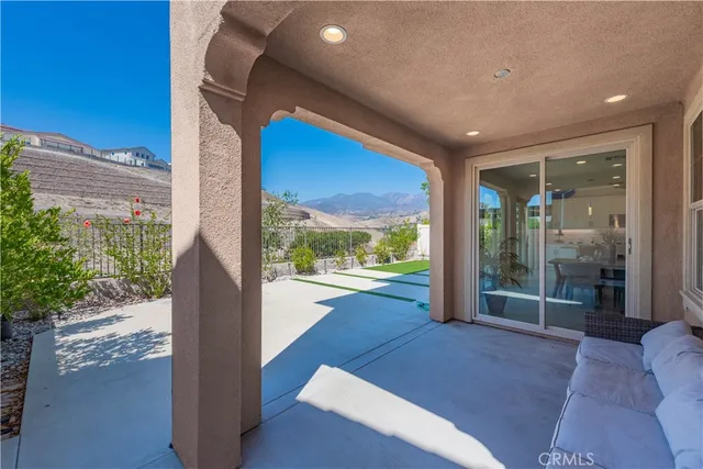 a view of a house with a patio