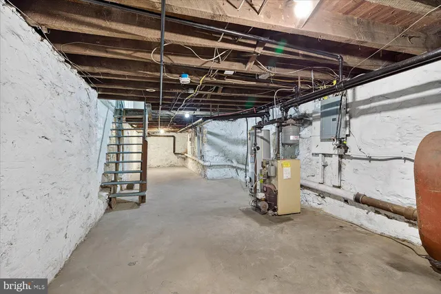 a view of storage and utility room