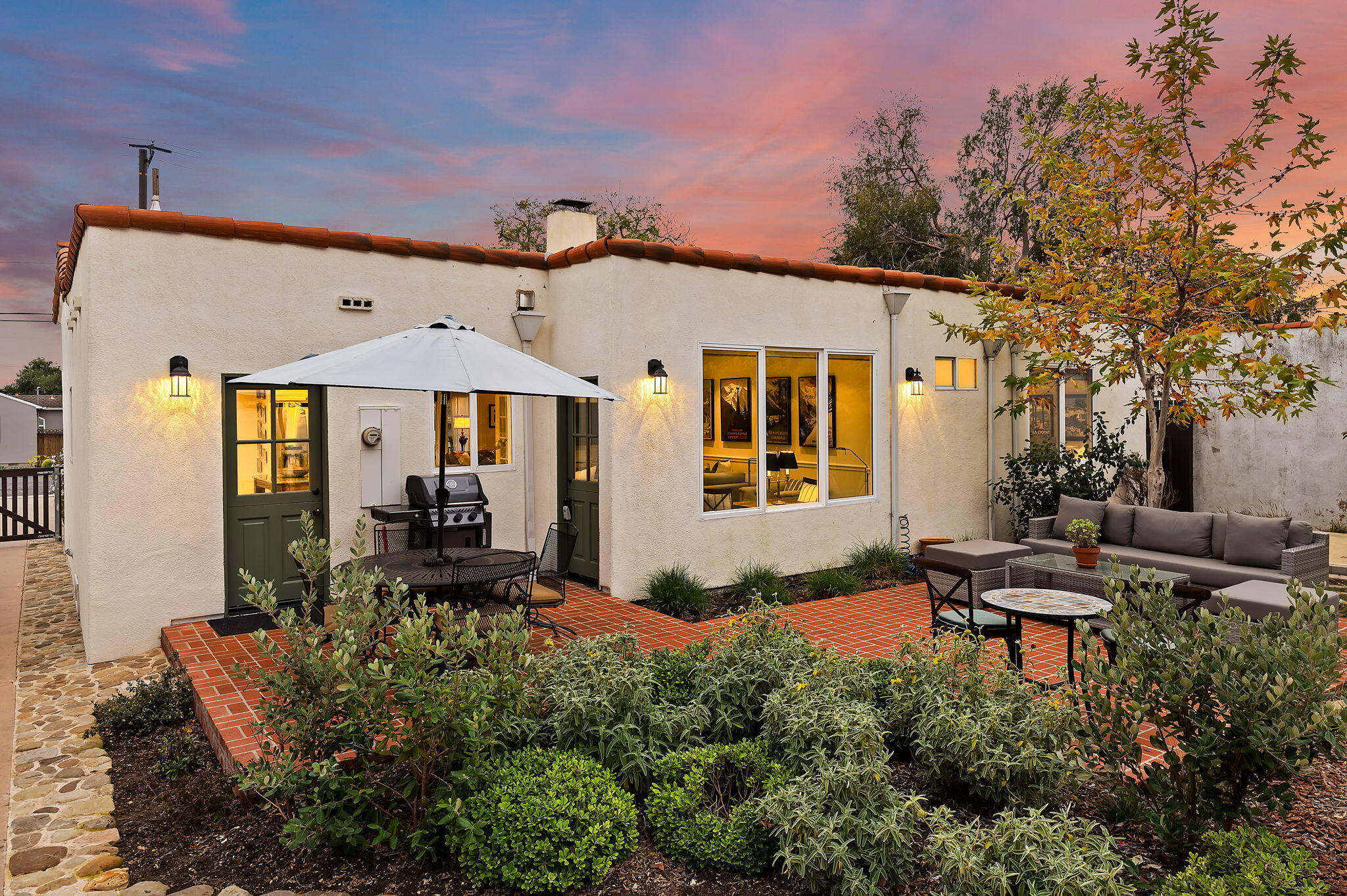 3020 Puesta Del Sol Santa Barbara, CA 93105 - Photo 22 of 33 a backyard of a house with yard barbeque oven and outdoor seating