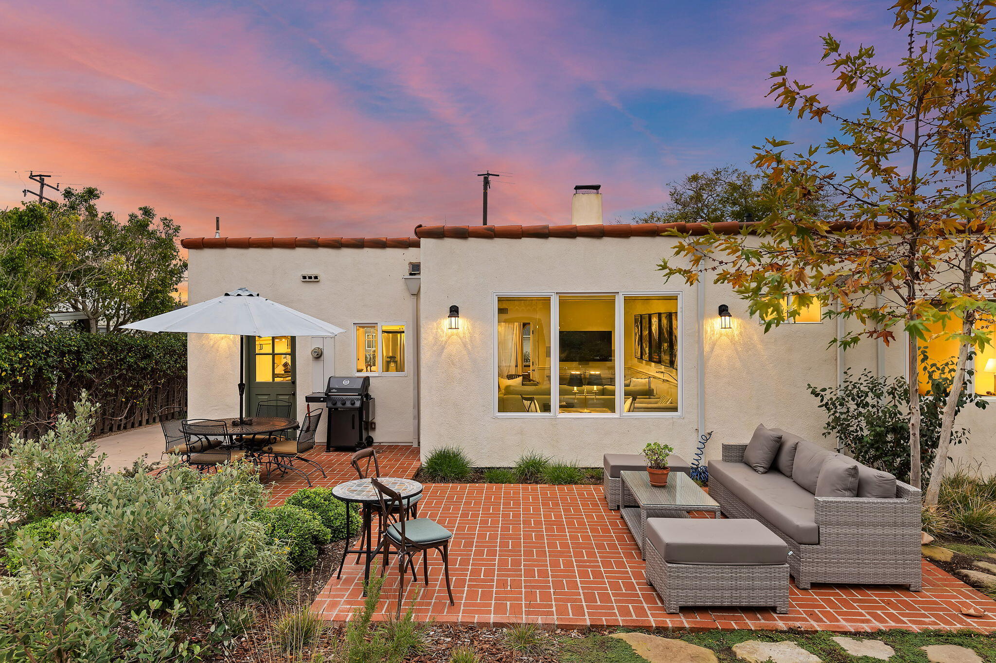 3020 Puesta Del Sol Santa Barbara, CA 93105 - Photo 23 of 33 a view of a patio with couches table and chairs and potted plants