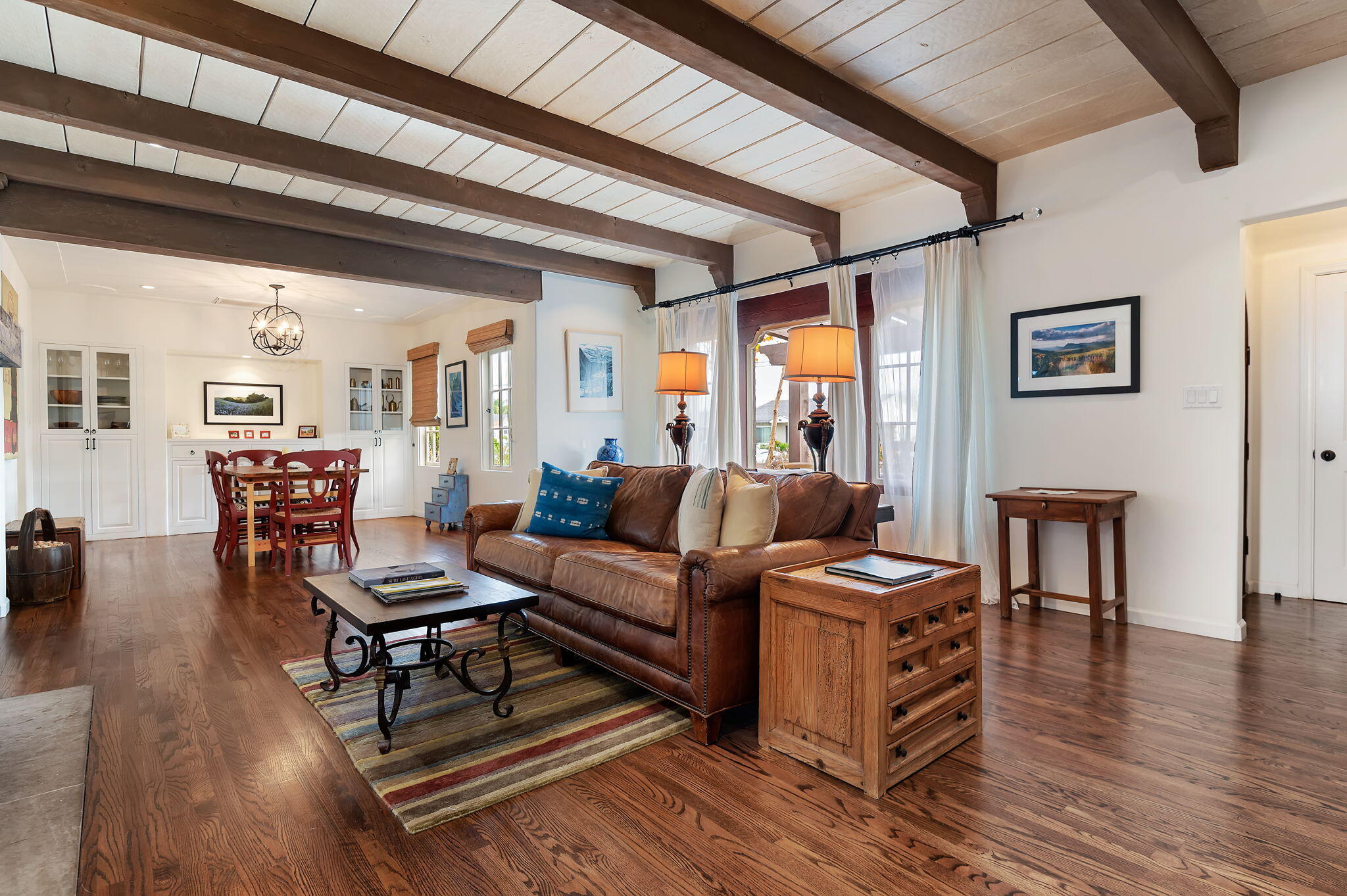 3020 Puesta Del Sol Santa Barbara, CA 93105 - Photo 5 of 33 a living room with furniture and a wooden floor