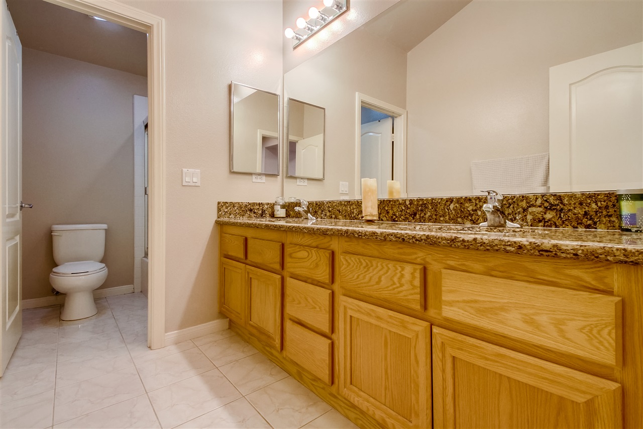 556 Hidden Trails Road Escondido, CA 92027 - Photo 25 of 25 Upstairs bathroom (dual sink).