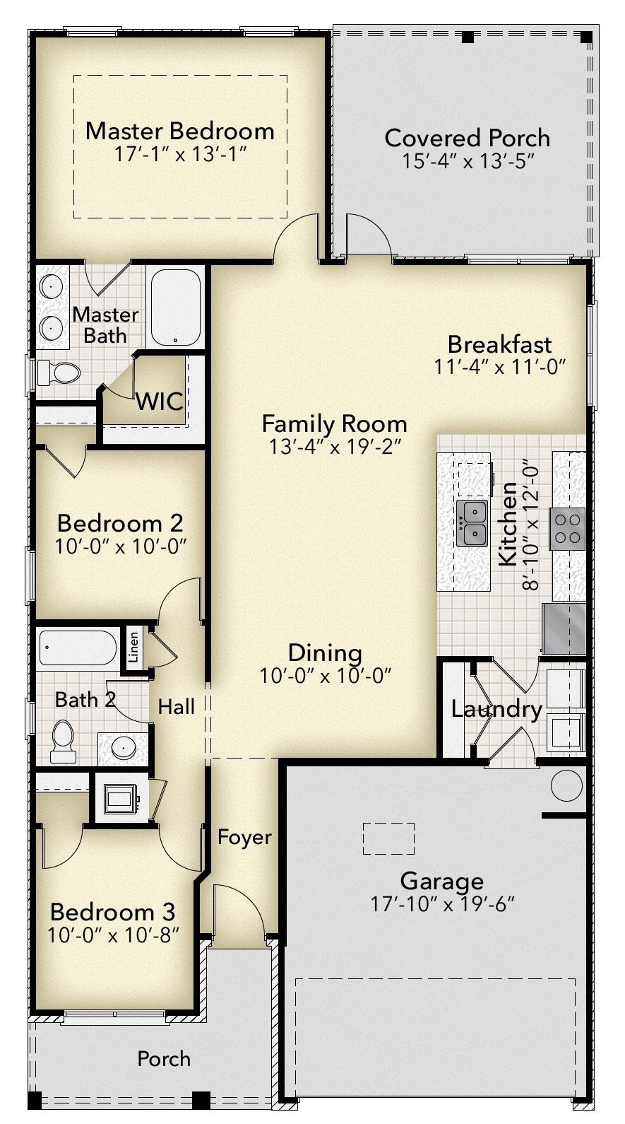 190 Ridgeway Circle Crestview, FL 32536 - Photo 20 of 20 1425 Layout