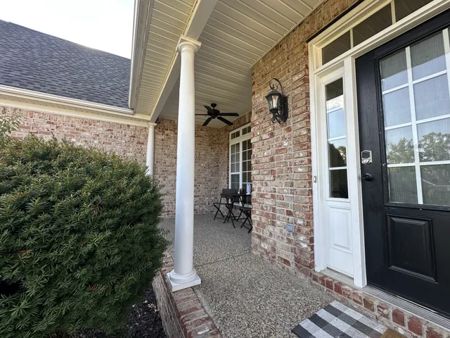 a view of front door of house