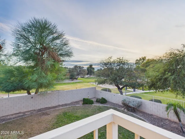 a view of an outdoor space and a garden