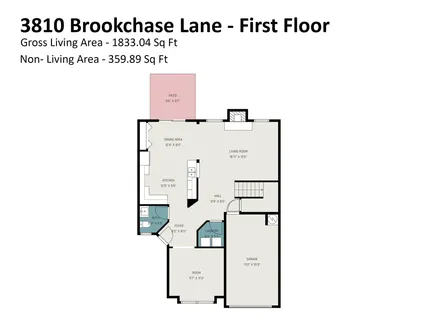 a picture of a bench in front of a door