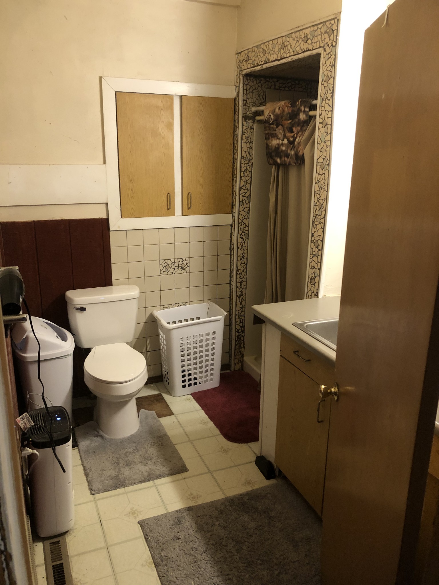 540 Archer Road Lafayette, TN 37083 - Photo 8 of 12 a bathroom with a toilet a sink and mirror
