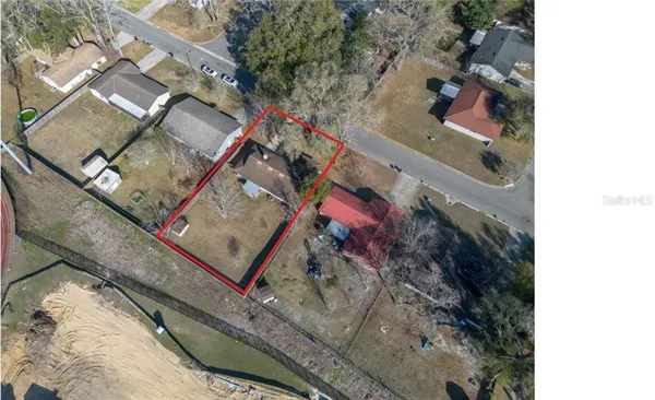 a bird view of a house