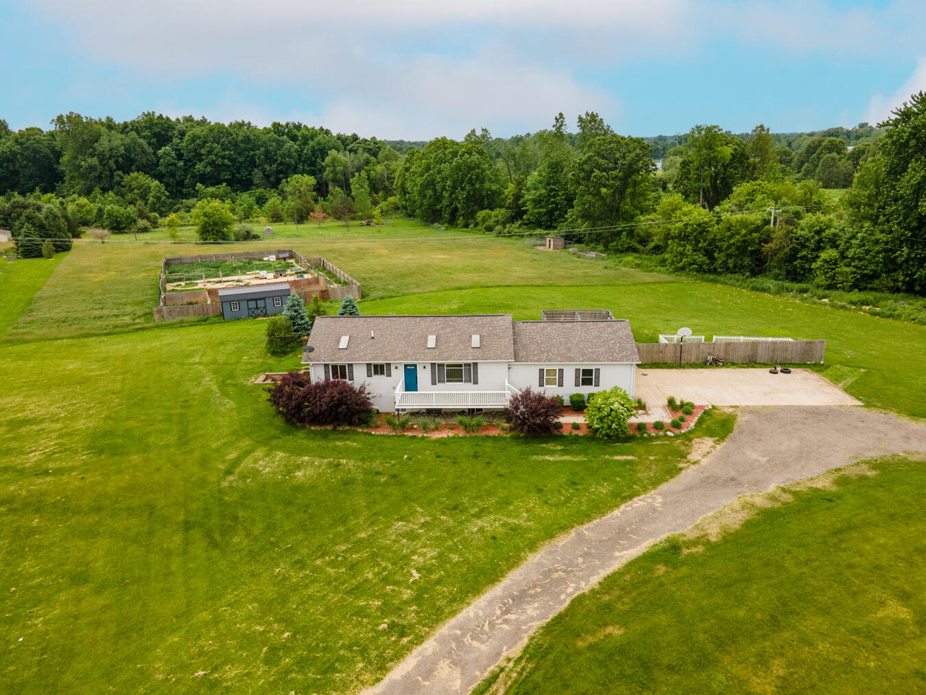 7601 Turk Road Brooklyn, MI 49230 - Photo 34 of 39 DRONE - 7601 Turk Rd Brooklyn MI 49230-2