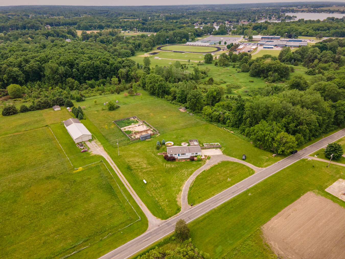 7601 Turk Road Brooklyn, MI 49230 - Photo 36 of 39 DRONE - 7601 Turk Rd Brooklyn MI 49230-1