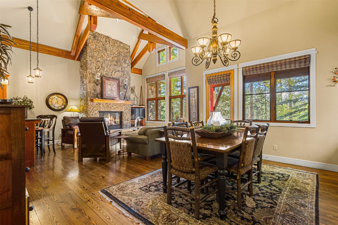 55 Westridge Road, Unit 55 Breckenridge, CO 80424 - Photo 13 of 42 a view of a dining room with furniture window and outside view