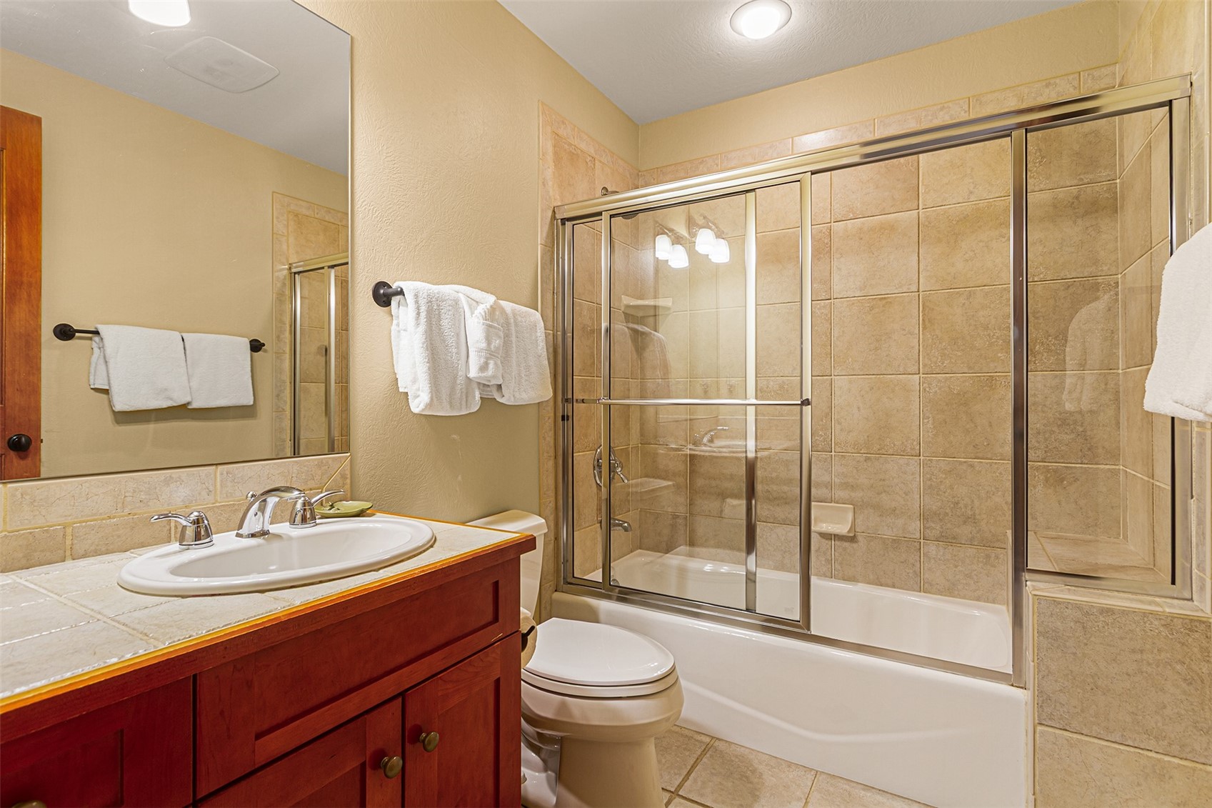 55 Westridge Road, Unit 55 Breckenridge, CO 80424 - Photo 34 of 42 a bathroom with a sink toilet and shower