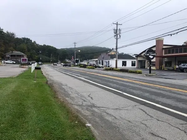 a car parked on the side of the road