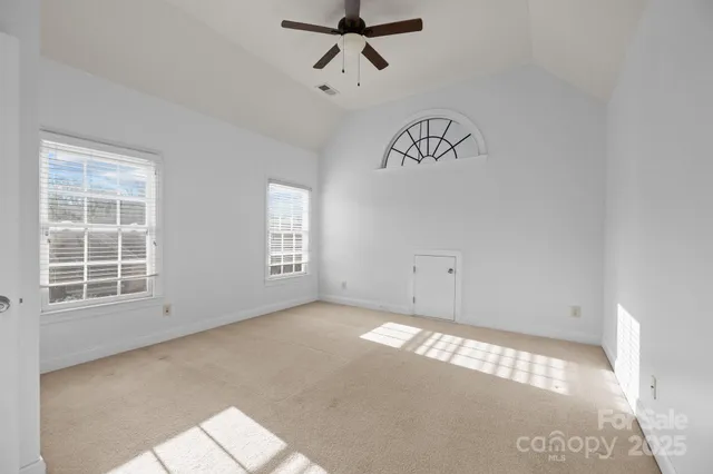 a view of a livingroom with a window