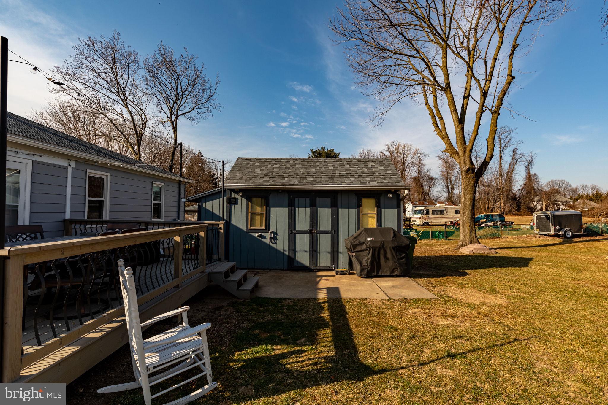 REAR SHED FOR STORAGE