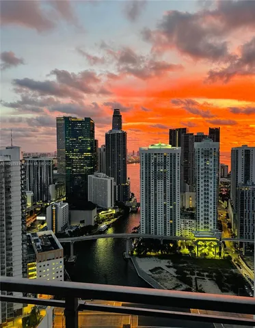 a view of a city with tall buildings