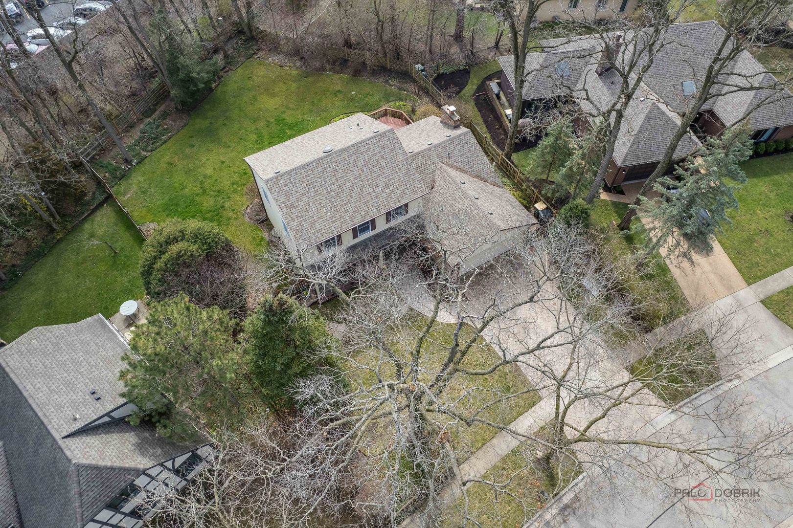 206 Pond Ridge Road Libertyville, IL 60048 - Photo 40 of 42 a view of a yard with plants and large trees