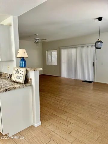 a view of a kitchen with a sink