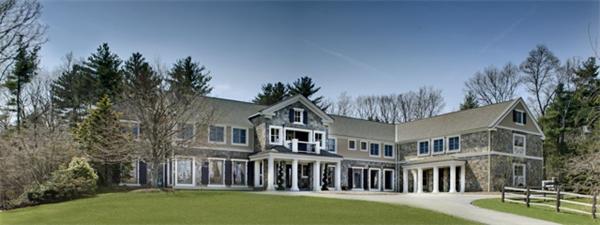 4 Summit Road Weston, MA 02493 - Photo 15 of 15 a front view of a house with a garden