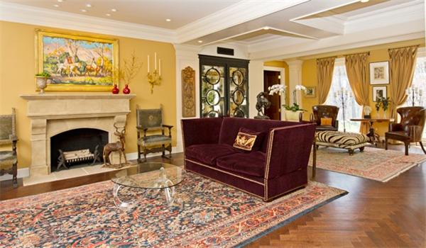 4 Summit Road Weston, MA 02493 - Photo 3 of 15 a living room with furniture and a fireplace
