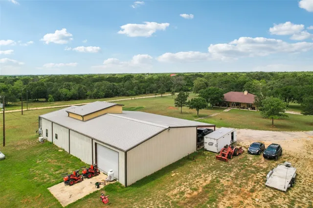 a view of a yard with an outdoor space