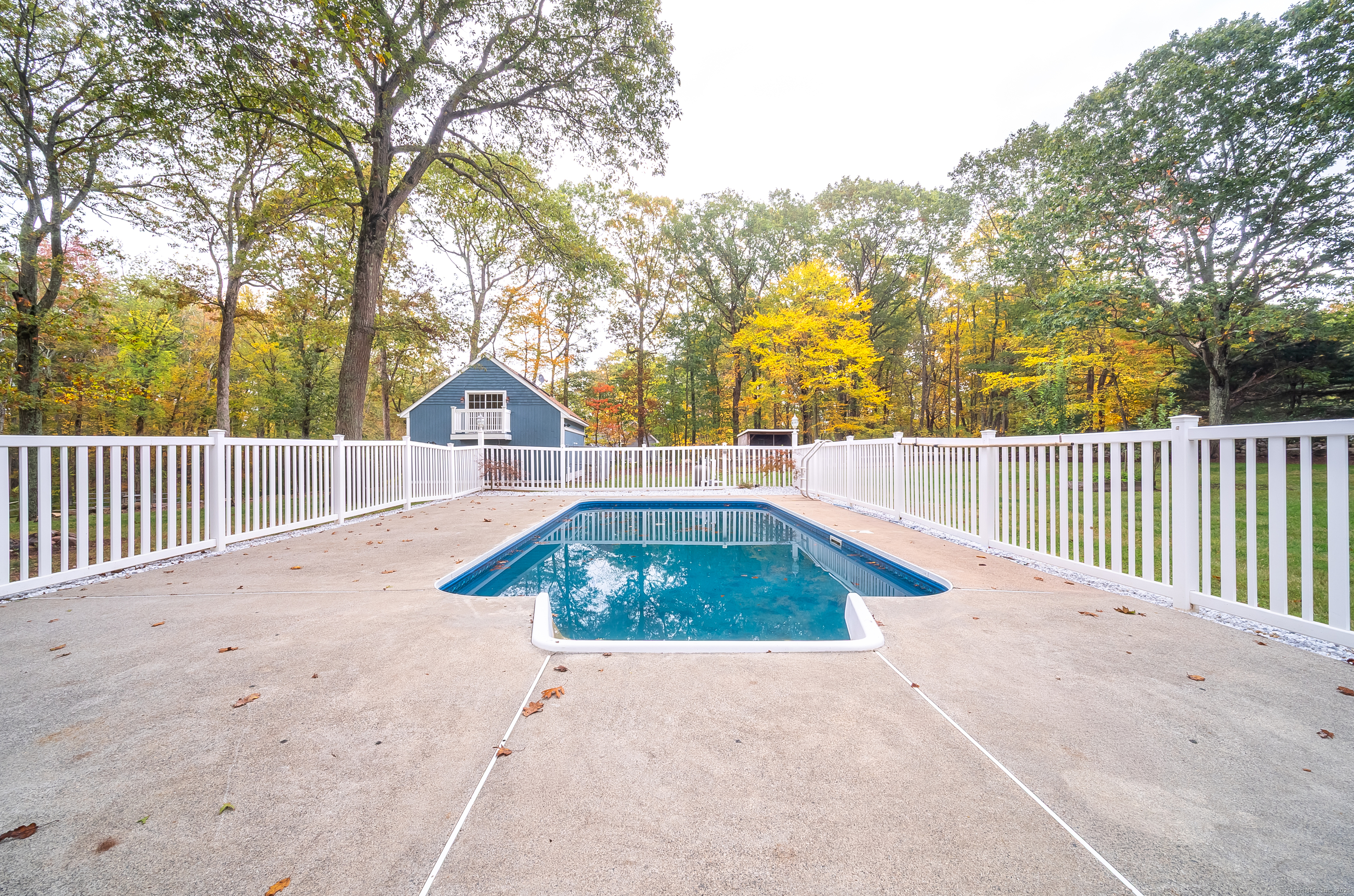 882 Killingworth Road Haddam, CT 06441 - Photo 10 of 40 a view of a backyard with wooden fence