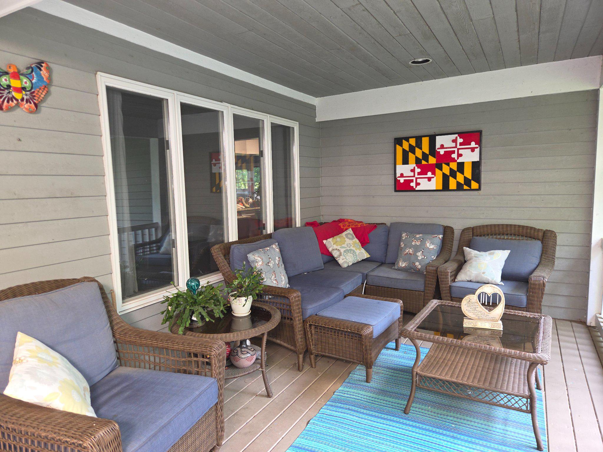 151 Martz Road Sykesville, MD 21784 - Photo 3 of 74 Charming Covered Front porch with cozy seating.