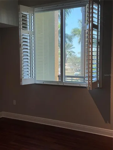 a view of a window in a room