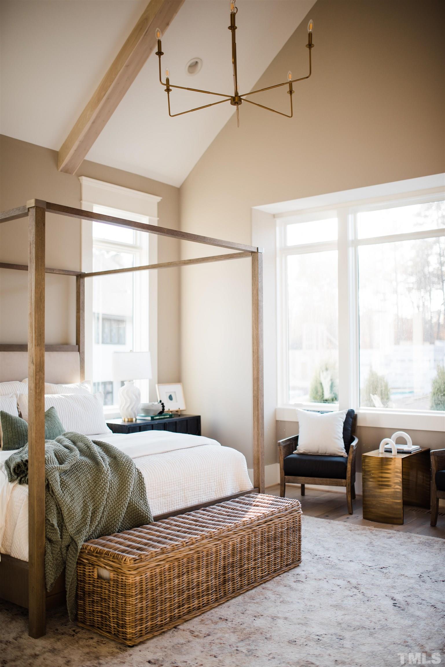 1000 Casa Dega Way Raleigh, NC 27615 - Photo 13 of 22 a bedroom with furniture and a large window