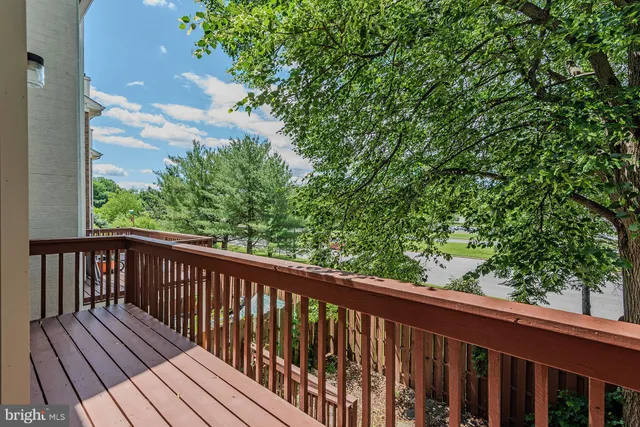 a view of street with deck