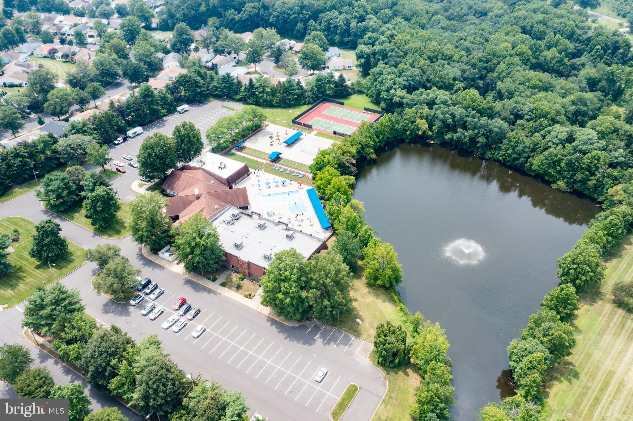 7 Covered Bridge Circle Columbus, NJ 08022 - Photo 40 of 40 an aerial view of a house with a yard and lake view