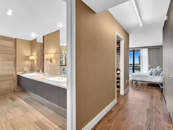 a bathroom with a sink toilet and vanity