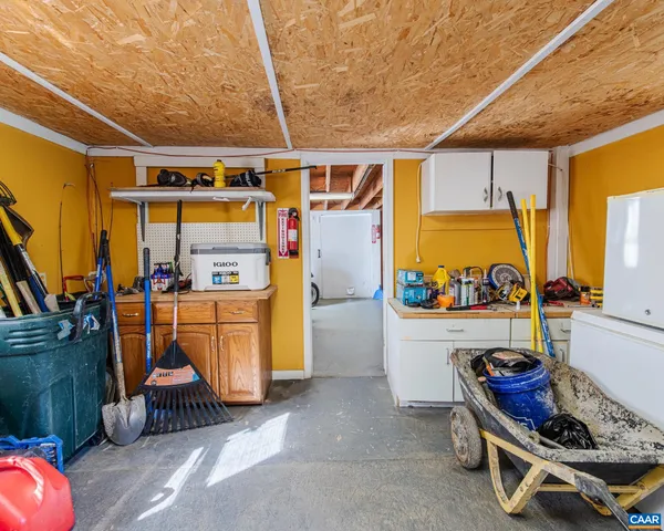 a room with storage and utility