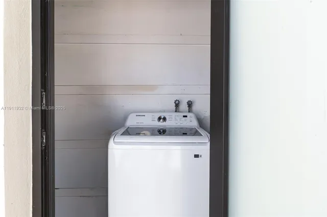 a view of a backyard with a sink and a garden