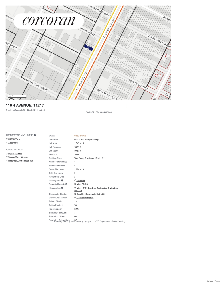 116 4th Avenue Brooklyn, NY 11217 - Photo 5 of 17 a black and white photo of a picture