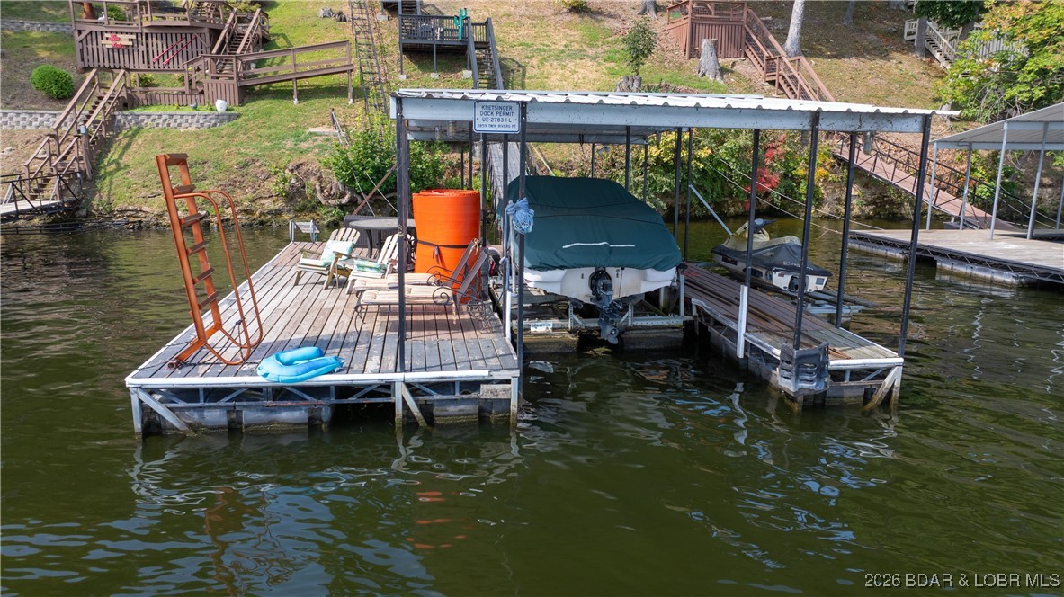 2859 Twin Rivers Point Camdenton, MO 65020 - Photo 27 of 30 Boat Dock comes with a 10X28 Boat slip as well as