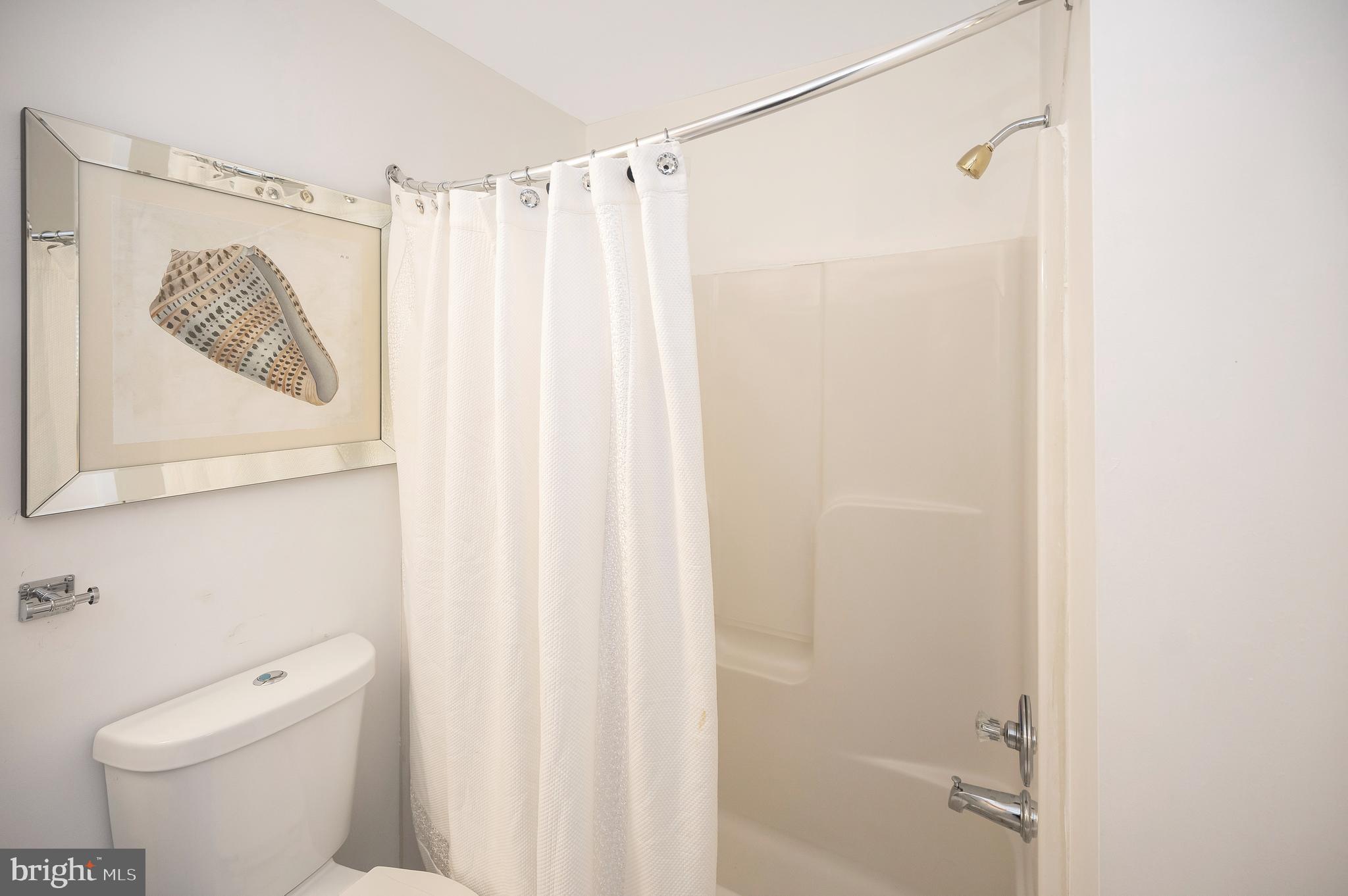 41 Smokewood Court, Unit 200 Stafford, VA 22554 - Photo 17 of 40 a bathroom with a shower curtain and a toilet