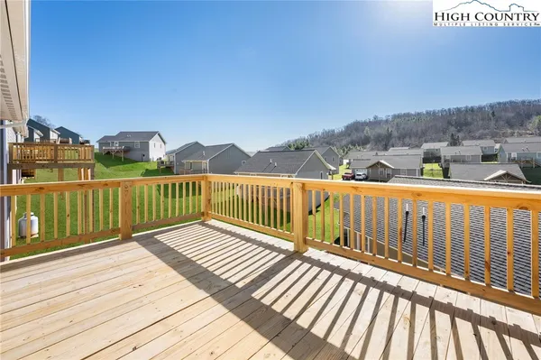 a view of a wooden bridge