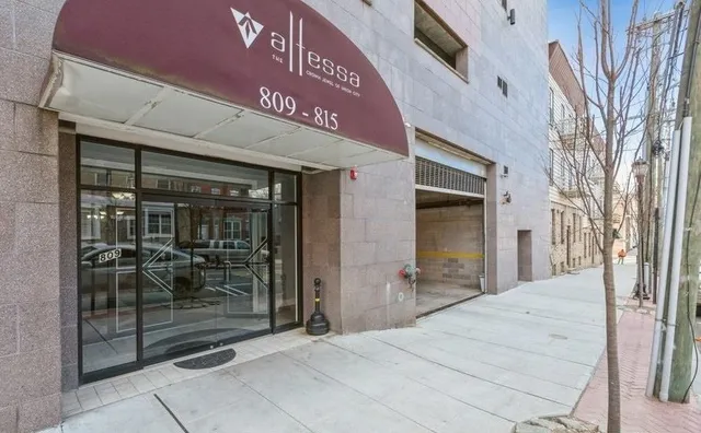 a view of a city with tall buildings in the background