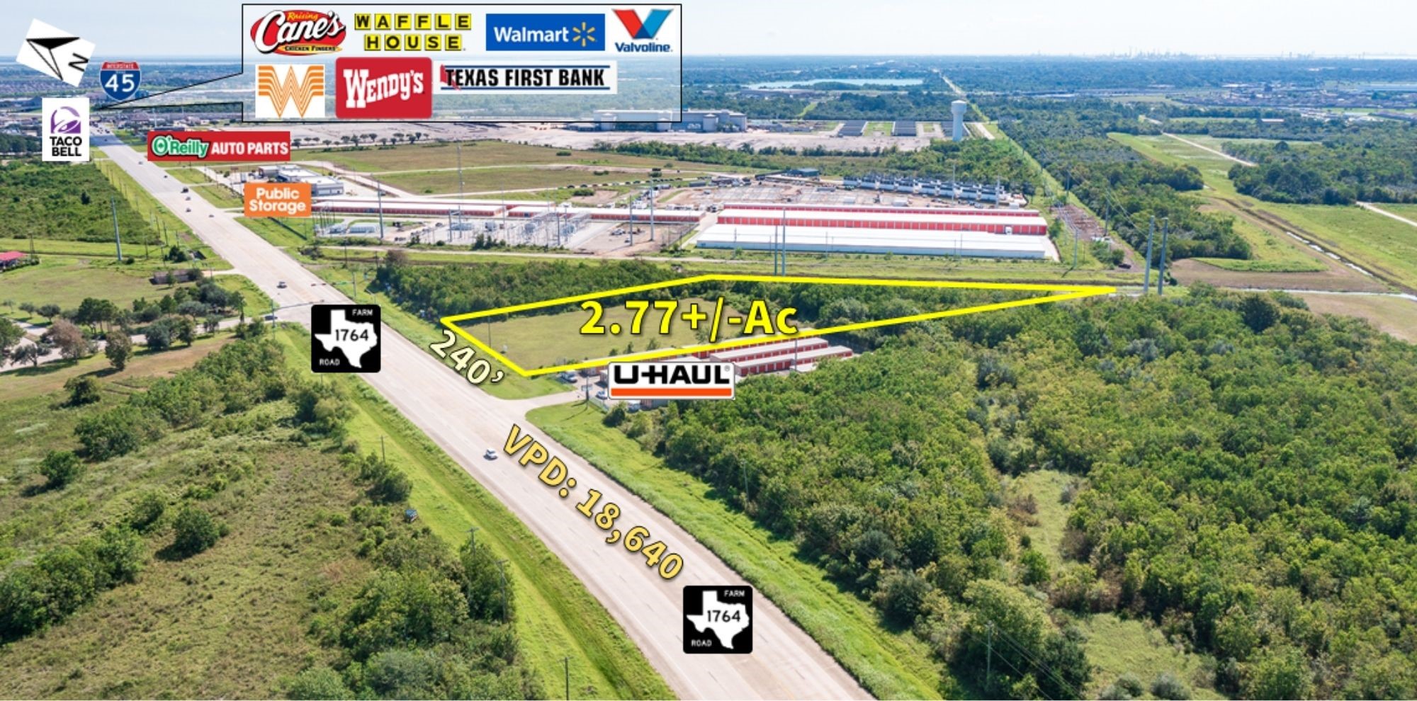 0 Fm 1764 La La Marque, TX 77568 - Photo 2 of 7 a sign that is on the side of a building