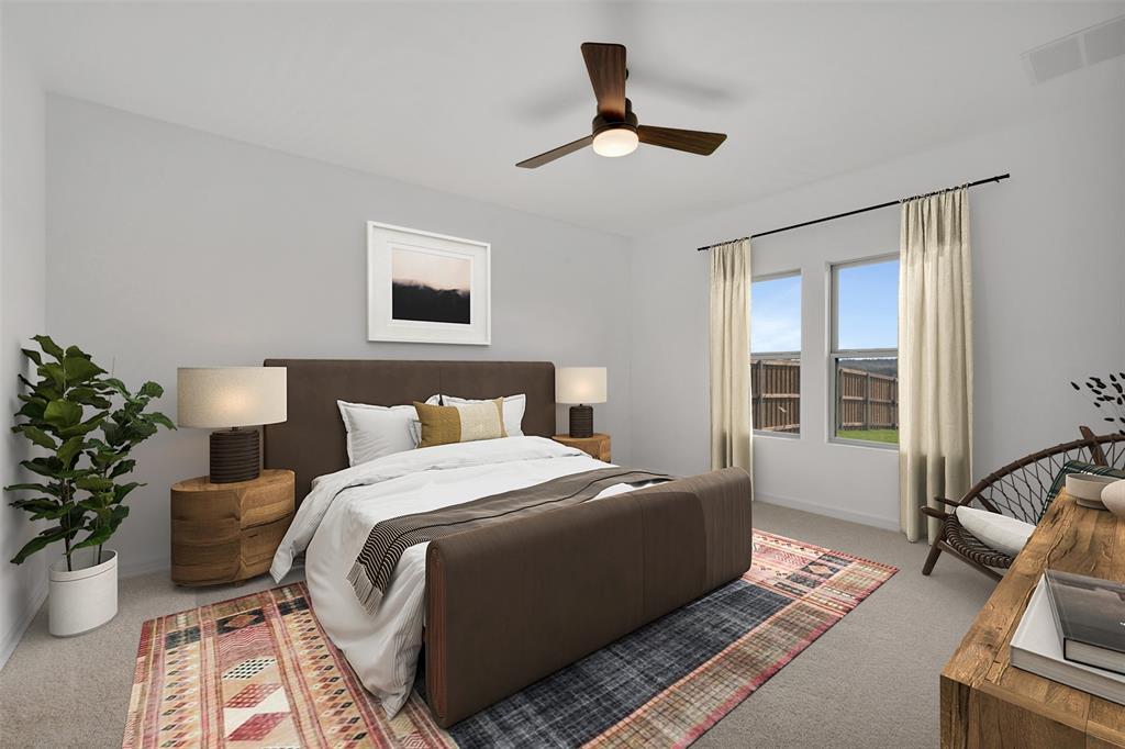 175 Summer Rain Way Newark, TX 76071 - Photo 10 of 39 a bedroom with bed and a window