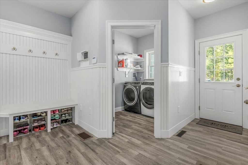 4 Lost Brook Trail Walpole, MA 02081 - Photo 29 of 42 a view of a storage & utility room with washer and dryer