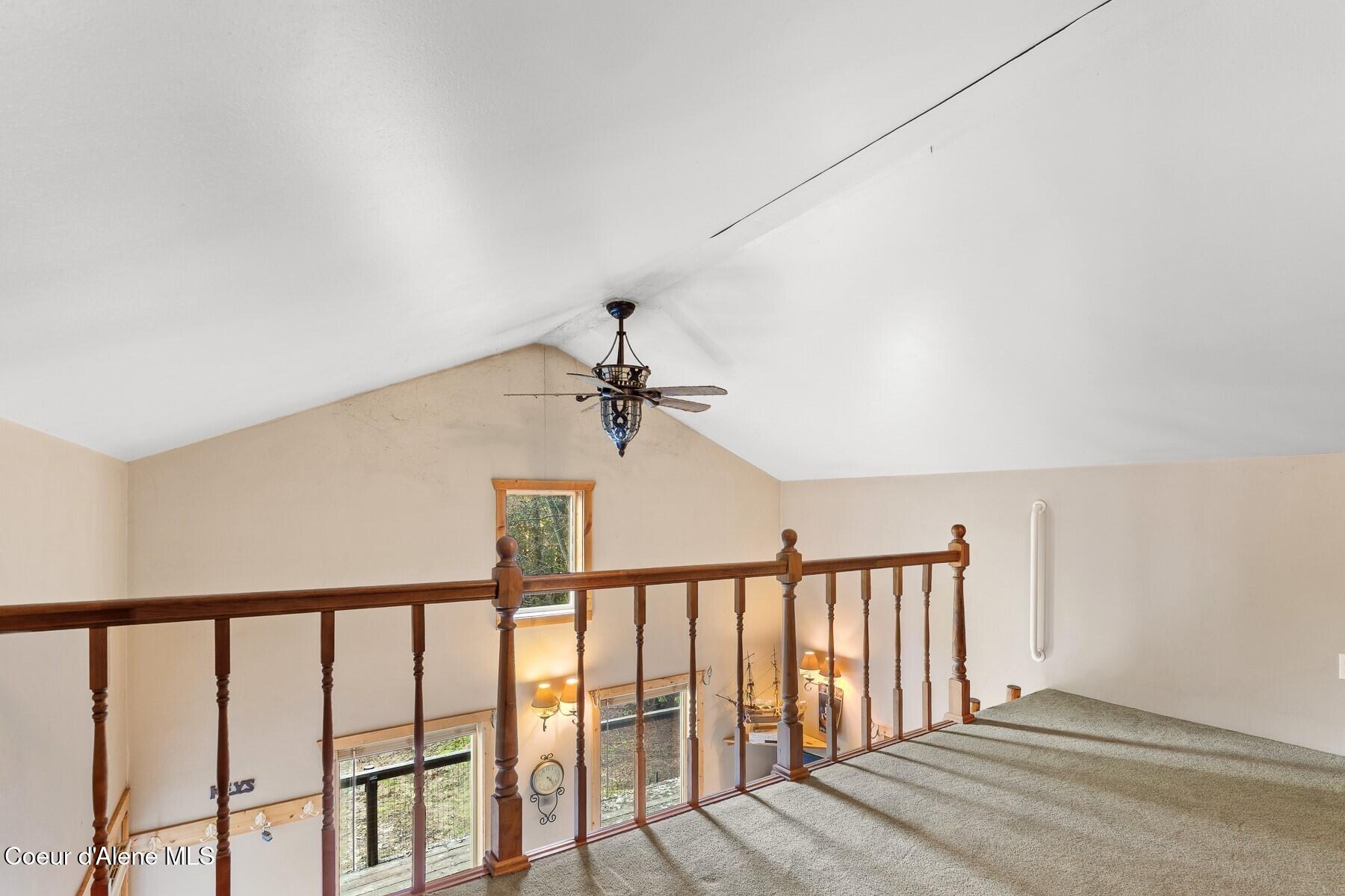 6284 Talache Road Sagle, ID 83860 - Photo 8 of 17 Loft Overlook & Ceiling Fan