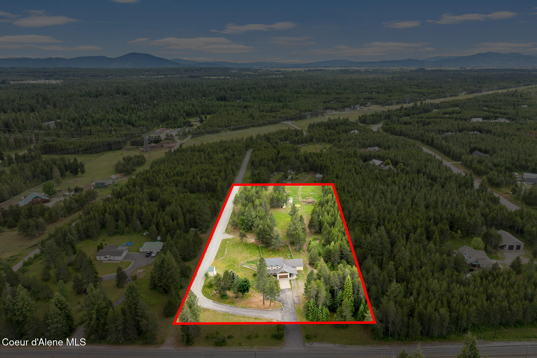 880 East Chilco Road Rathdrum, ID 83858 - Photo 60 of 63 Aerial_880EChilcoRd-7_Outlined