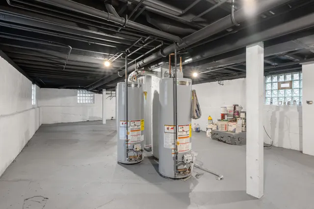 a view of storage and utility room