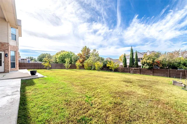 a view of an outdoor space and swimming pool