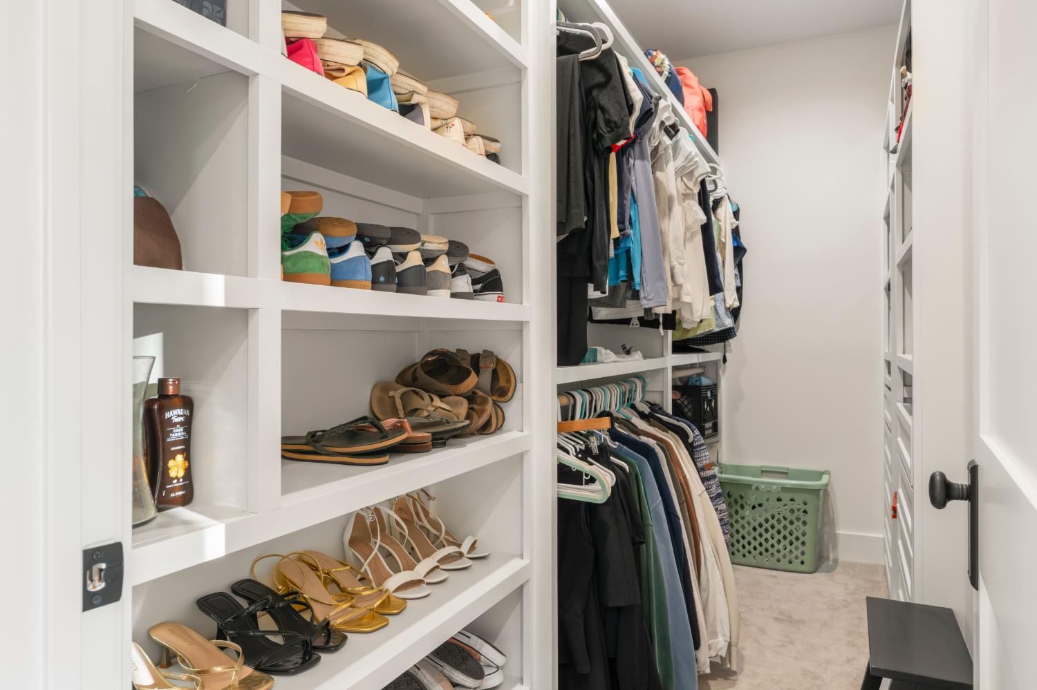 7697 Horseshoe Bar Road Loomis, CA 95650 - Photo 53 of 76 a view of walk in closet with clothes and shoes