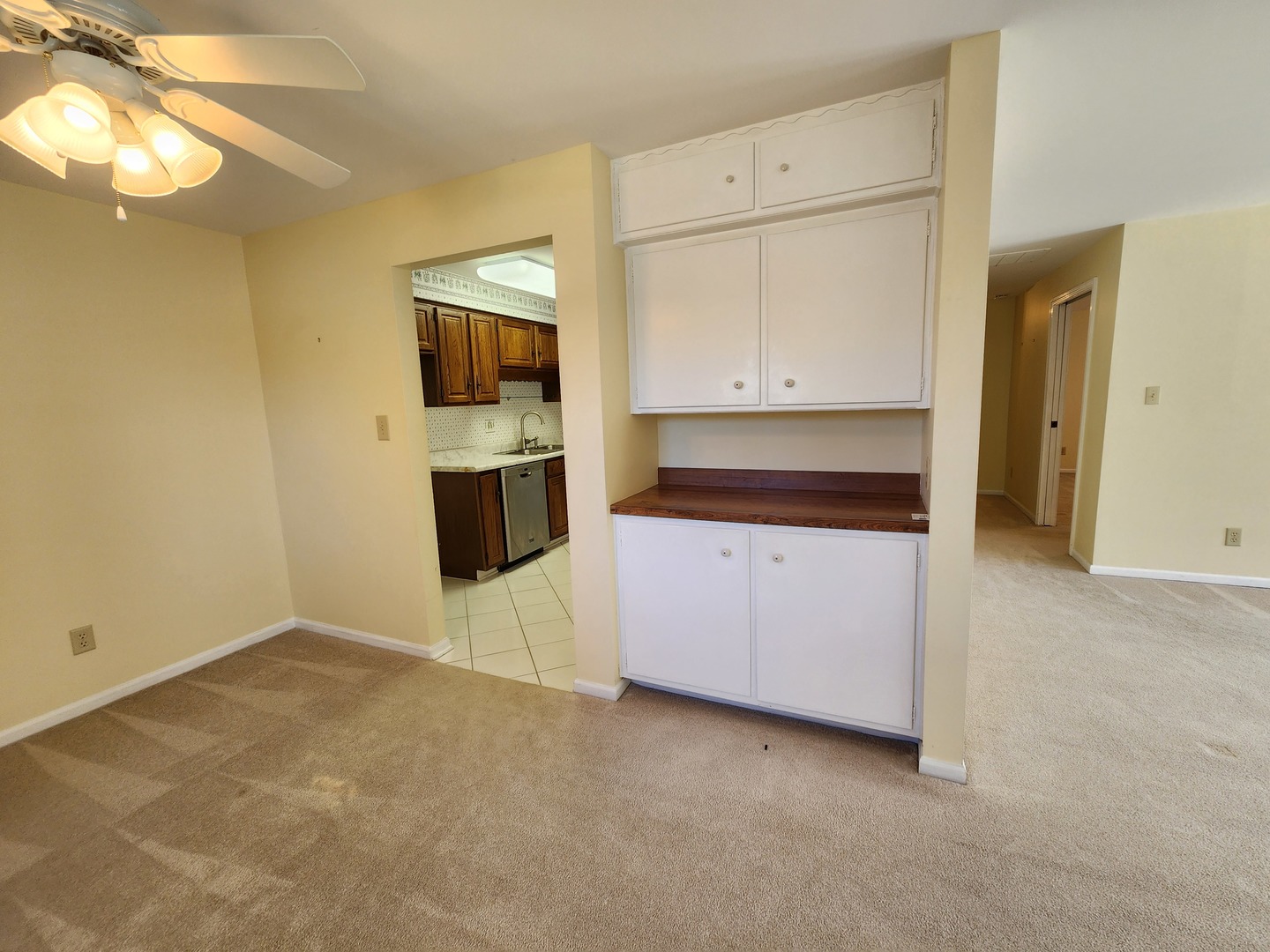 1050 5 South Nelson Avenue, Unit 4 Kankakee, IL 60901 - Photo 7 of 29 a view of an empty room with a kitchen