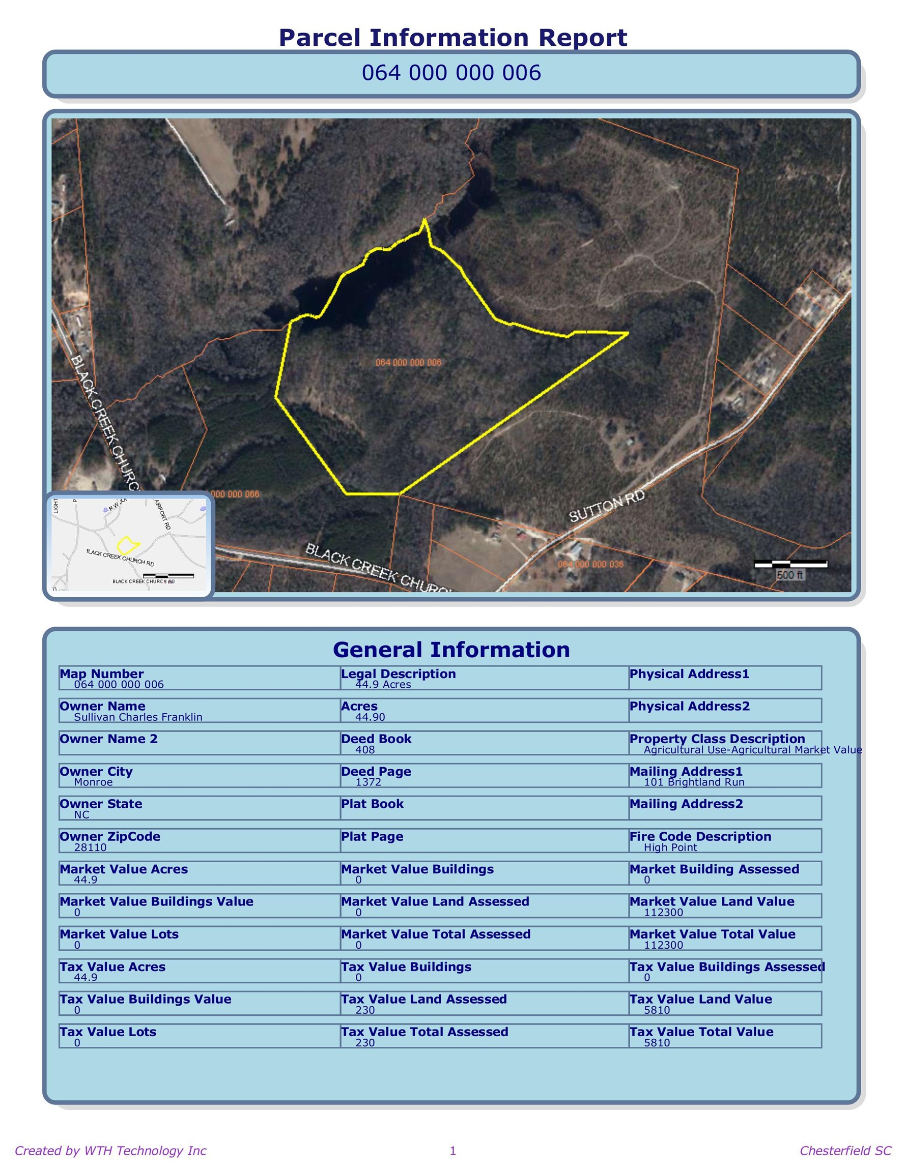 Tbd Tbd Sutton Road Pageland, SC 29728 - Photo 1 of 4