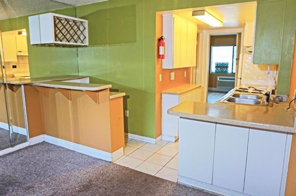 1865 Mazo Manor Road, Unit J5 Lutz, FL 33558 - Photo 8 of 23 a view of a kitchen from a dining room